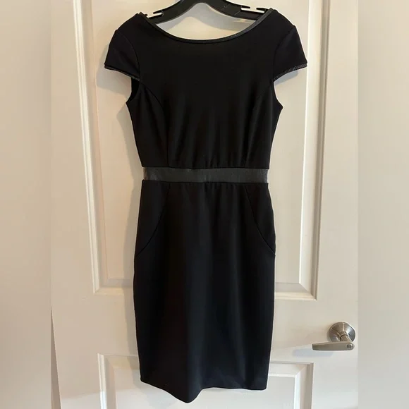 The Limited Dresses | The Limited Black Dress With Faux Leather Accent Belt | Color: Black | Size: Xs | Awesomeashlay's Closet The Limited Dresses | The Limited Black Dress With Faux Leather Accent Belt | Color: Black | Size: Xs | Awesomeashlay's Closet